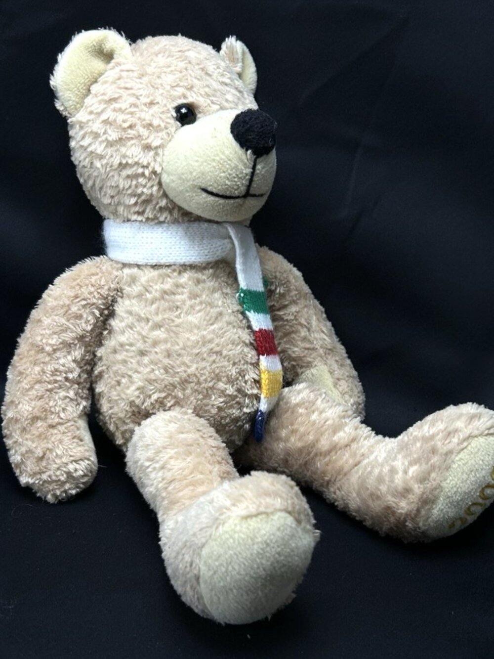 Vintage Hudson's Bay Company Plush Teddy Bear 14" HBC Toy With Scarf 2002 *Read* - Picture 3 of 10